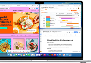 MacBook Air mitme avatud rakendusega