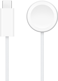 Nabíjačka USB‑C vedľa magnetickej rýchlonabíjačky na Apple Watch