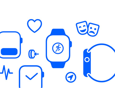 أيقونات Apple Watch: الحزمة الذكية، تطبيق صحتي، قرص التاج الرقمي، تطبيق التمرين، نمط السينما