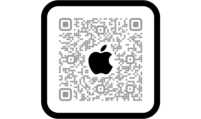 امسح رمز QR للتسوّق في تطبيق Apple Store.
