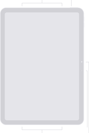iPad Airi esikülje diagramm